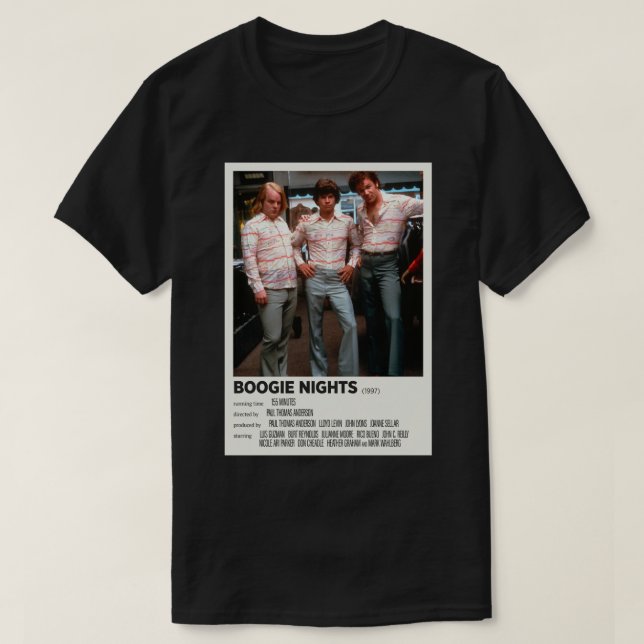 Mens Womens Boogie Nights 1997 Alternative Film Po T Shirt (Design framsida)