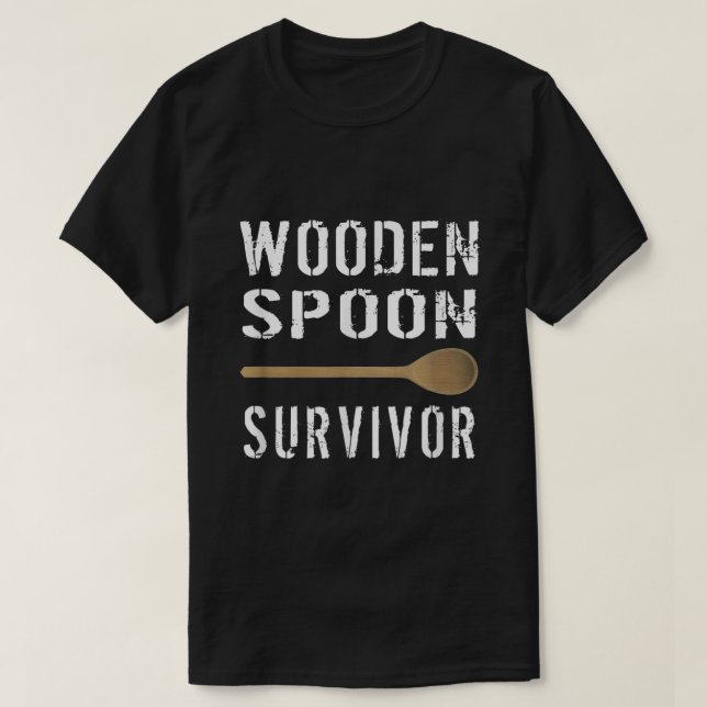 Mens Wooden Spoon Survivor T Shirt2894 Shirt (Design framsida)