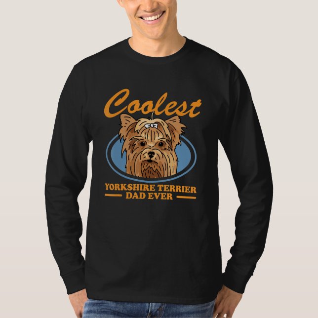 Mens Yorkshire Terrier Dad Yorkie Dog Owner Yorksh T Shirt (Framsida)