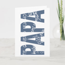 Mensajes para papá. Messages for dad. Kort
