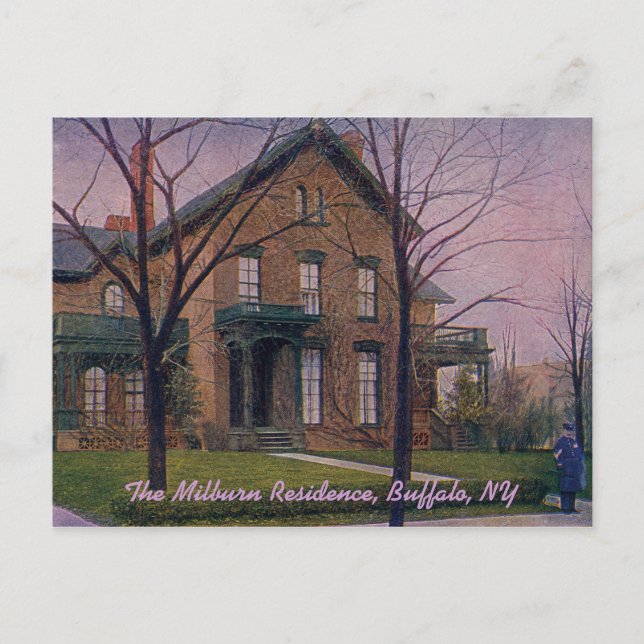 Mensburn Residence Vintage Postcard Vykort (Framsida)