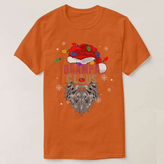 MensClaus God jul med lätt morfar4 T Shirt (Design framsida)