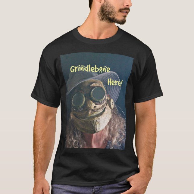 Mensgrindleshirt T Shirt (Framsida)