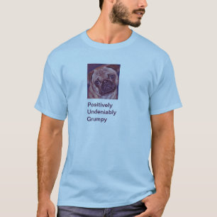 Men'sT-skjorta för mopsvalpansikte T-shirt