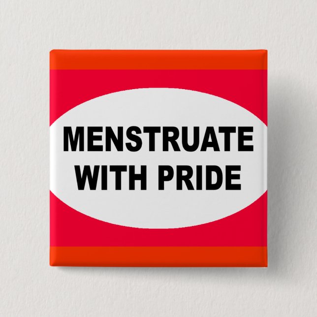 MENSTRUATE MED PRIDE KNAPP (Framsida)