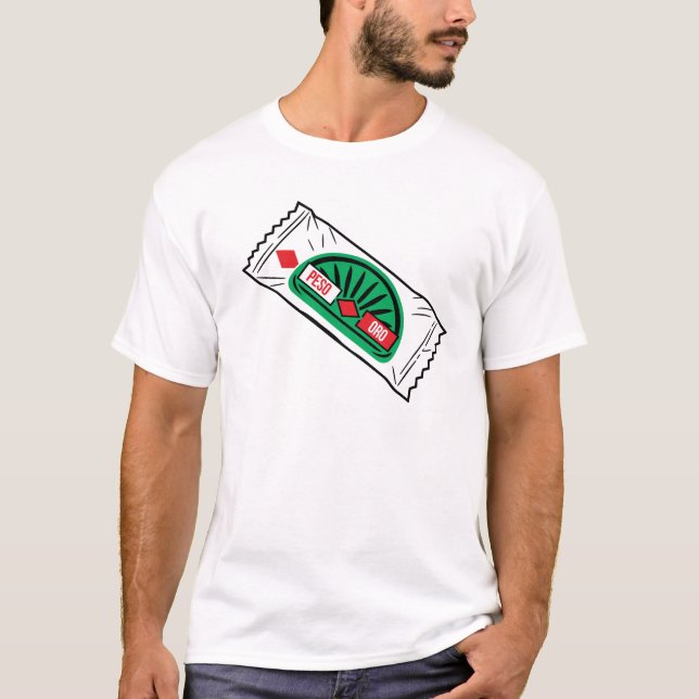 Menta de Guardia Grön Mintgodis T-shirt (Framsida)