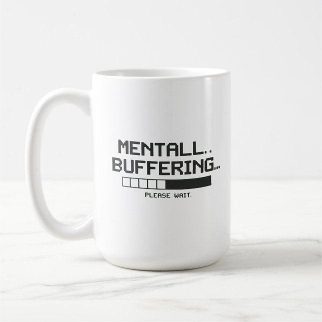 Mental Buffer Loading Screen Kaffemugg (Vänster)