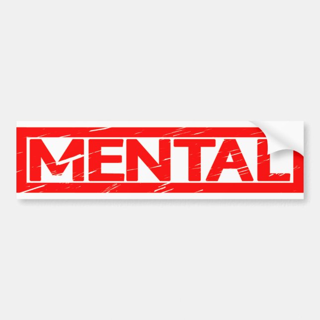 Mental Frimärke Bildekal (Framsidan)