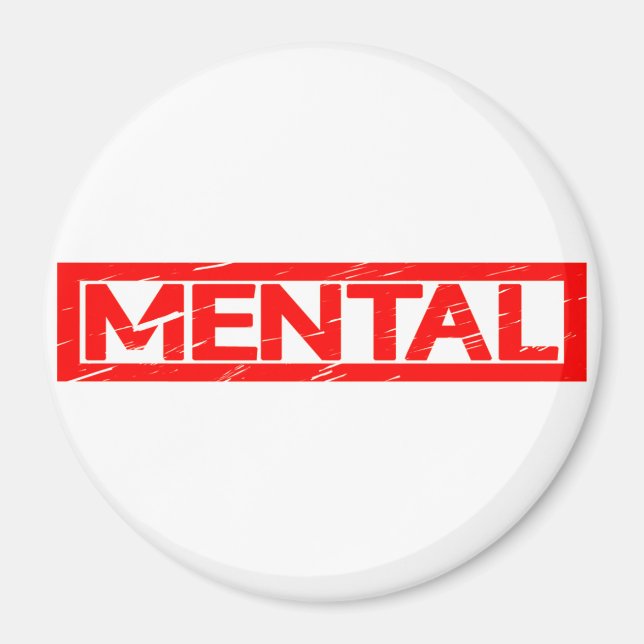 Mental Frimärke Magnet (Framsidan)