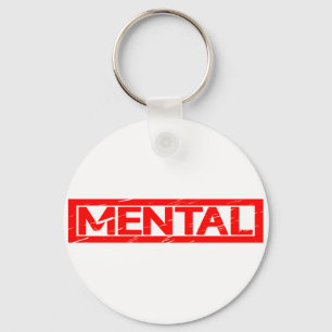 Mental Frimärke Nyckelring