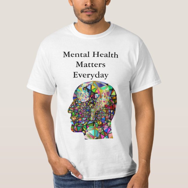 Mental hälsa betyder T-Skjorta-Manar T Shirt (Framsida)