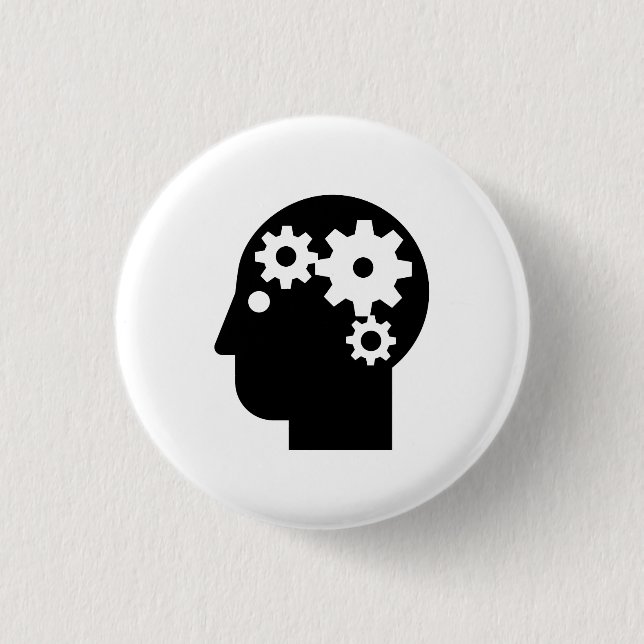 "Mental hälsa knäppas Pictogram Knapp (Framsida)
