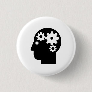 "Mental hälsa knäppas Pictogram Knapp