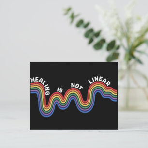 Mental hälsa medvetenhet regnbåge HBTQ Vykort