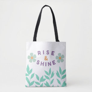 Mental hälsa medvetenhet rise and shine tote handv tygkasse