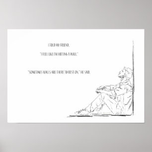 Mental hälsa medvetenhet Självkärlek Affisch