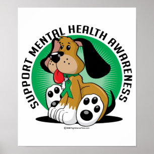 Mental hälsahund poster