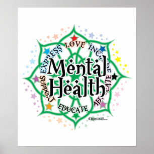 Mental hälsalotusblomma poster