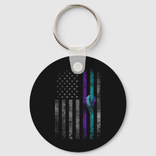 Mental Health American Flagga Suicide Awareness 20 Nyckelring