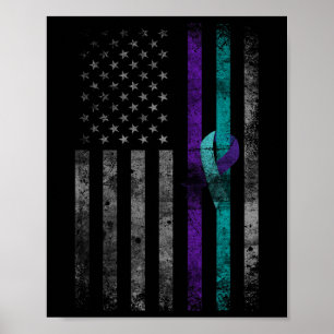 Mental Health American Flagga Suicide Awareness 20 Poster