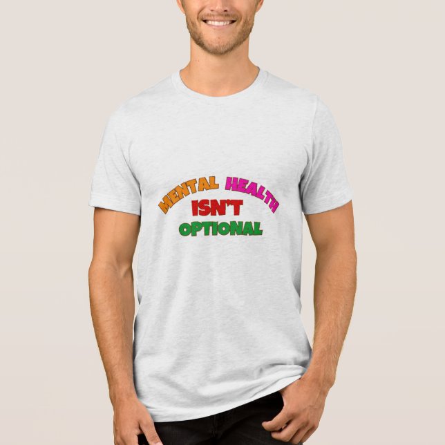 MENTAL HEALTH ÄR INTE FRIVILLIGT T SHIRT (Framsida)