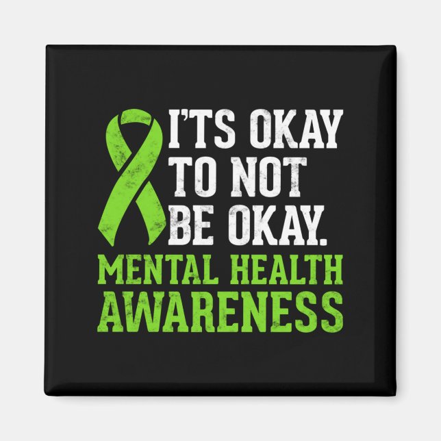 Mental Health Awareness Band För Att Inte Vara Magnet (Framsidan)