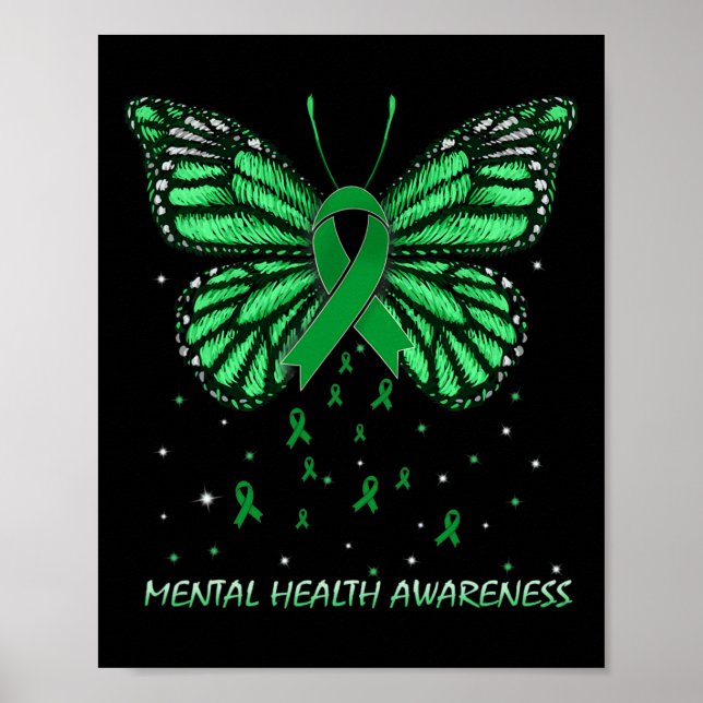 Mental Health Awareness Butterfly Poster (Framsidan)