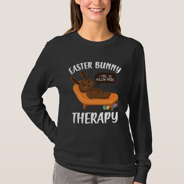 Mental Health Awareness Chocolate Bunny Funny East T Shirt (Framsida)