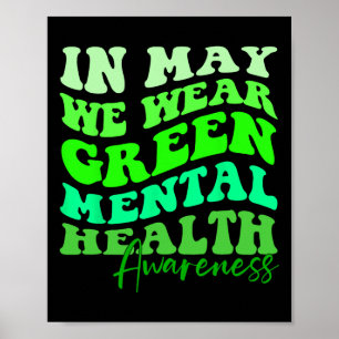 Mental Health Awareness Månad i maj Poster