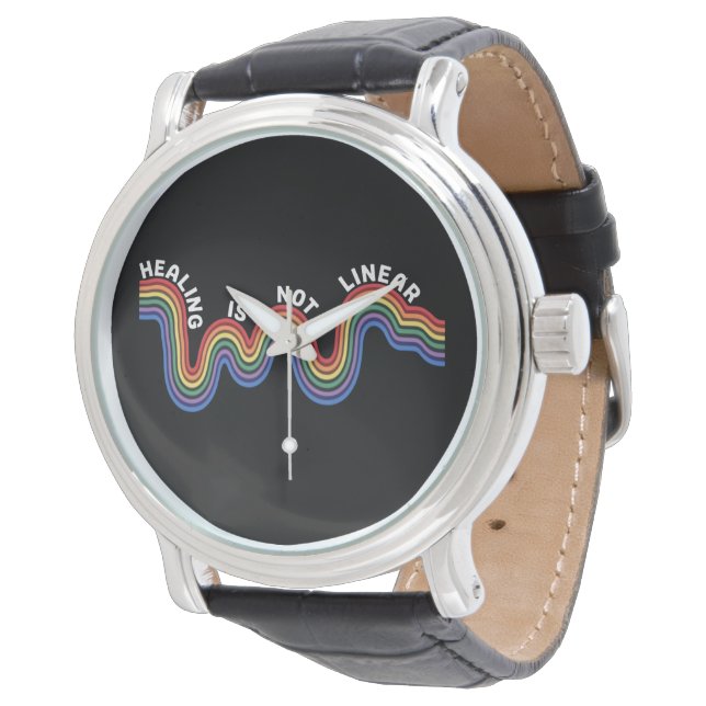 Mental Health Awareness Regnbåge HBTQ Armbandsur (Vinklad)
