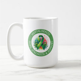 Mental Health Awareness - Support Strength Support Kaffemugg