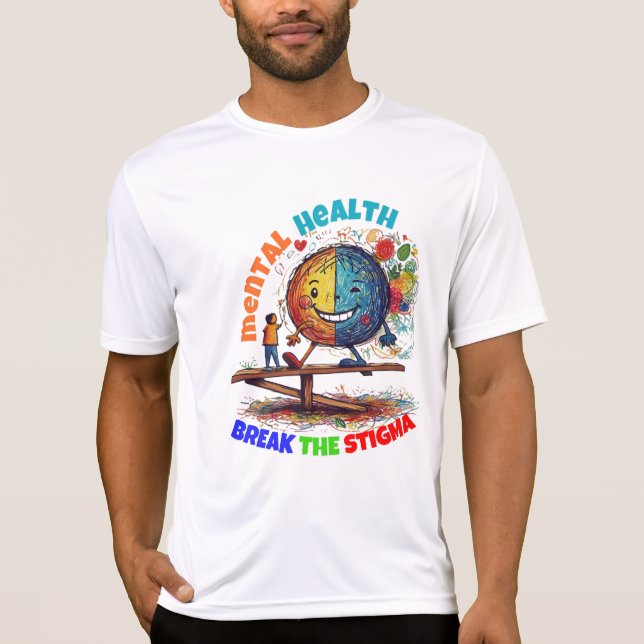 MENTAL HEALTH - BREAK STIGMA T SHIRT (Framsida)