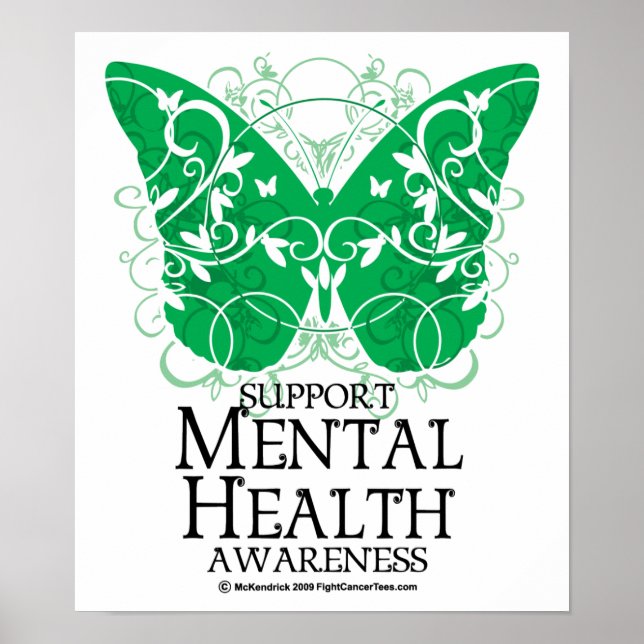 Mental Health Butterfly Poster (Framsidan)