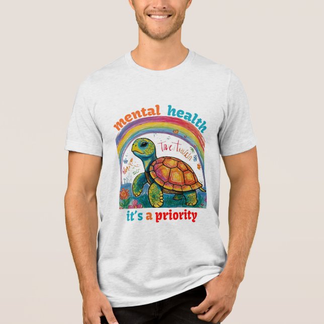 MENTAL HEALTH, DET ÄR EN PRIORITET T SHIRT (Framsida)