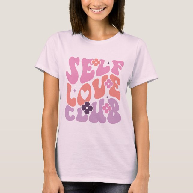 Mental Health Gift för självständig Kärlek-Klubb T Shirt (Framsida)