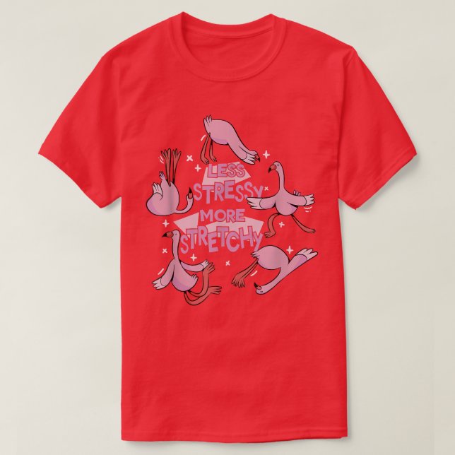 Mental Health Less Stressy More Stretchy T-Shirt 1 (Design framsida)