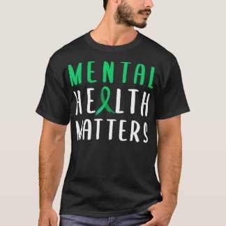 Mental Health Matters Green Ribbon T Shirt