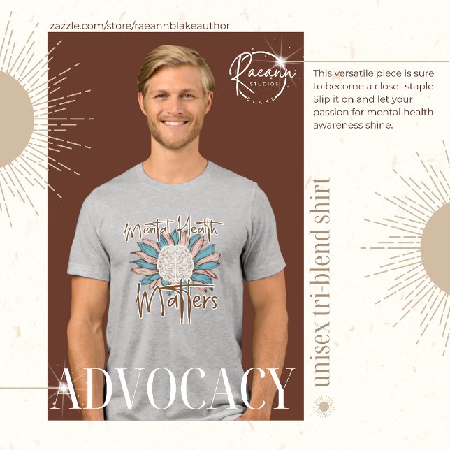 Mental Health Matters Unisex Tri-Blend Shirt T Shirt (Skapare uppladdad)