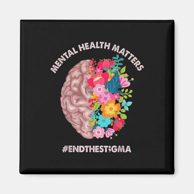 Mental Health S Awareness Month Shirt avslutar ins Magnet (Framsidan)