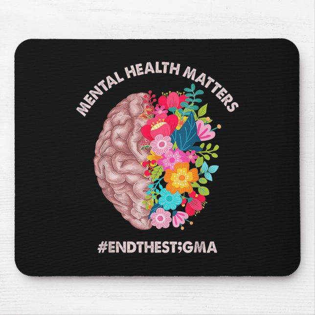 Mental Health S Awareness Month Shirt avslutar ins Musmatta (Framsidan)