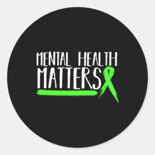 Mental Health S Gift for Mental Health Awareness L Runt Klistermärke