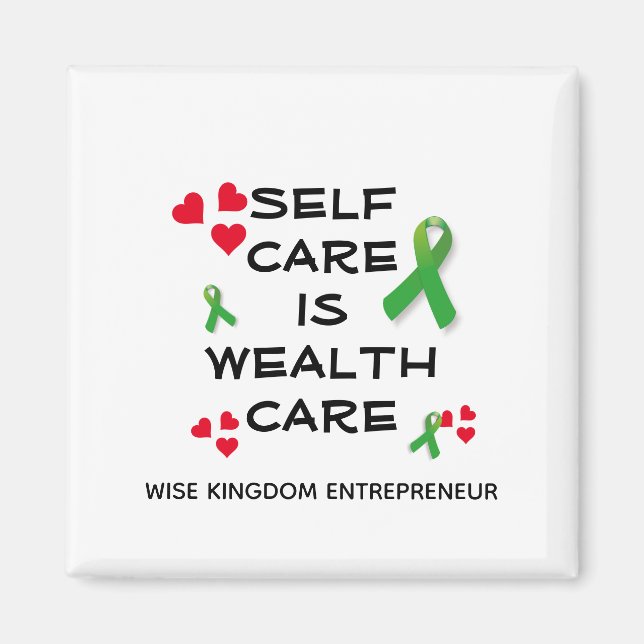 Mental Health SELF CARE WEALTH CARE Christian Magnet (Framsidan)