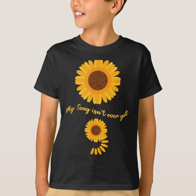 Mental Health Semicolon Sunflower Suicide Preventi T Shirt (Framsida)