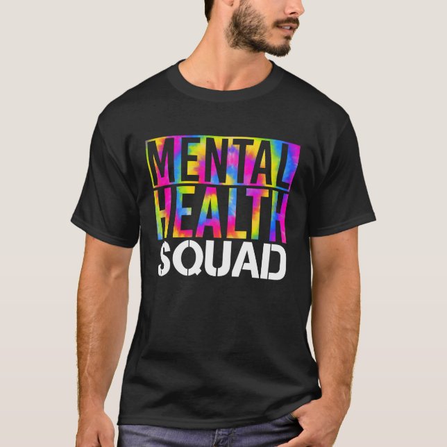 Mental Health Squad Brain Thoughts Vision Dream T Shirt (Framsida)