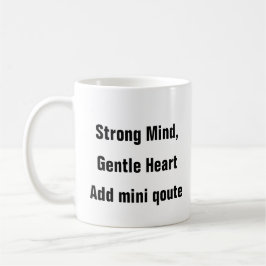 Mental Health Strong Mind Gentle Heart- terapi gif Kaffemugg