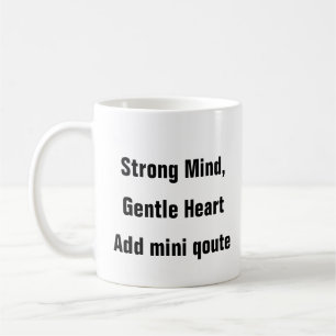Mental Health Strong Mind Gentle Heart- terapi gif Kaffemugg