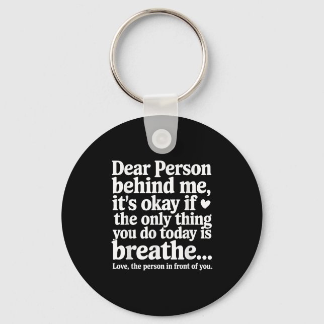 Mental Health Suicide Prevention Awareness Person  Nyckelring (Framsida)
