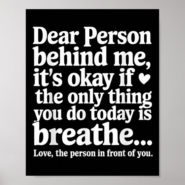 Mental Health Suicide Prevention Awareness Person  Poster (Framsidan)