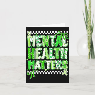 Mental health support squad preppy motivational Me Kort