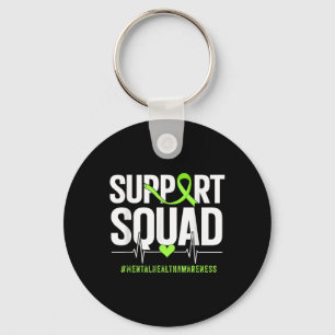 Mental Health Support Squad Ribbon Awareness Manar Nyckelring